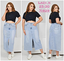 Юбка Jeans Club 829 l.blue - делук