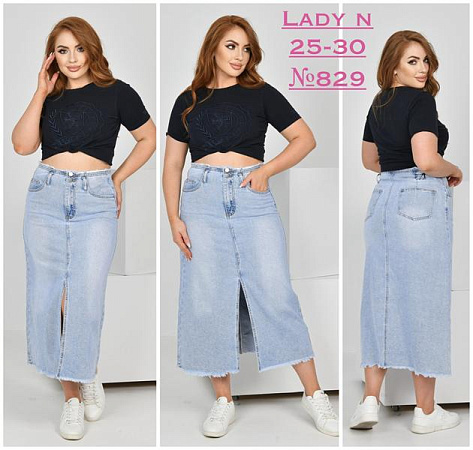 Юбка Jeans Club 829 l.blue - делук