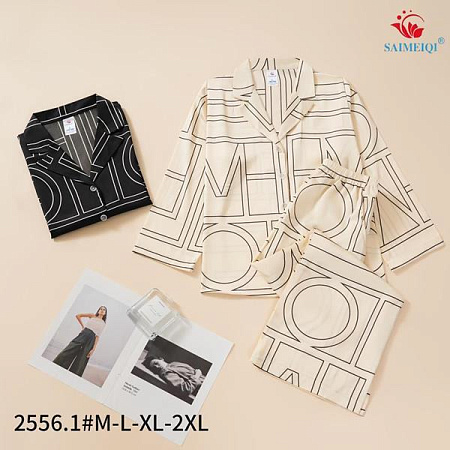 Пижама Saimeiqi 2556-1 white - делук