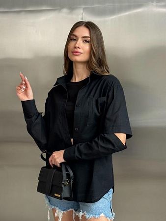 Рубашка Arina 2454 black - делук