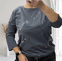 Свитер Elena&Vika 27095 grey - делук