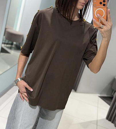 Футболка Comod 5710 brown - делук