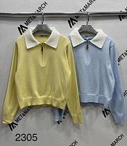 Свитер Met&March 2305 yellow - делук