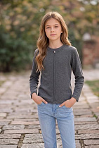 Свитер Delfinka 97073 grey - делук