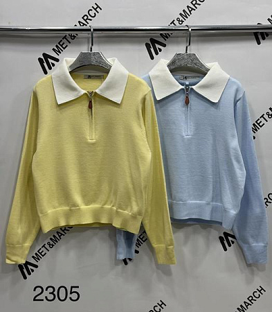 Свитер Met&March 2305 yellow - делук