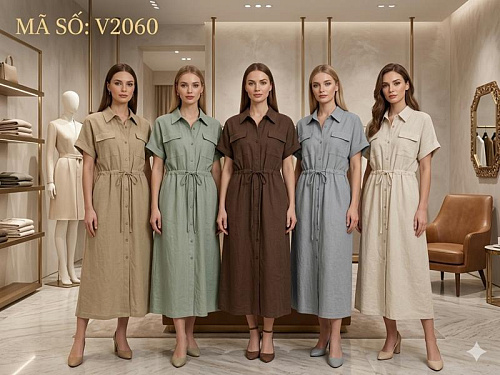 Платье Nefertiti V2060 brown - делук