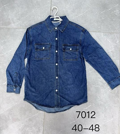 Рубашка Newjeans 7012 blue - делук