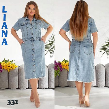 Платье Liana Denim 331 l.blue - делук