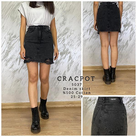 Юбка Maxim Jeans 5037 black - делук