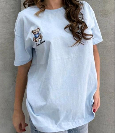 Футболка Lora LR1144 l.blue - делук