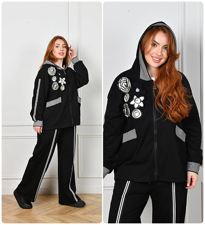 Костюм Спорт Saint Wish T2027 black - делук