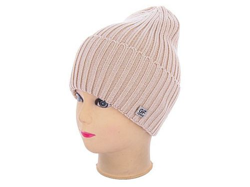 Шапка Angelica FN008-4 l.beige - делук