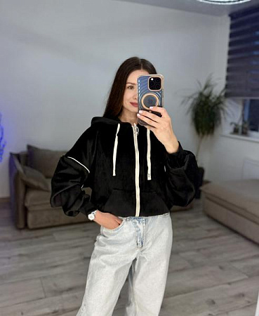 Кофта Спорт S.Style 51-2 black - делук