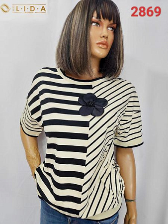 Футболка Lida 2869 beige - делук