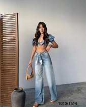 Джинсы Jeans Style 1010-1614 l.blue - делук