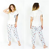 Пижама Пижама-Ок 6013-P7(04076) white - делук
