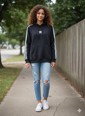 Худи Newe 104-1 black - делук