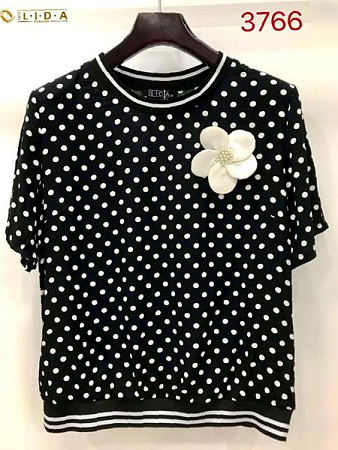 Футболка Lida 3766 black - делук
