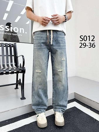 Джинсы Baron Jeans S012 l.blue - делук
