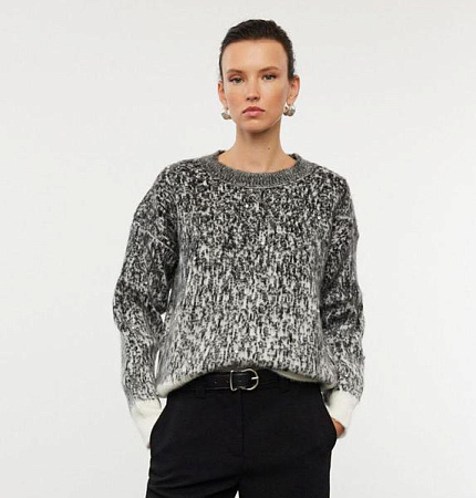 Свитер Lora LR840 grey - делук