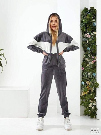 Костюм Спорт Loren 885 d.grey-white - делук