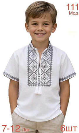 Вышиванка Надийка ND1399-111 white - делук