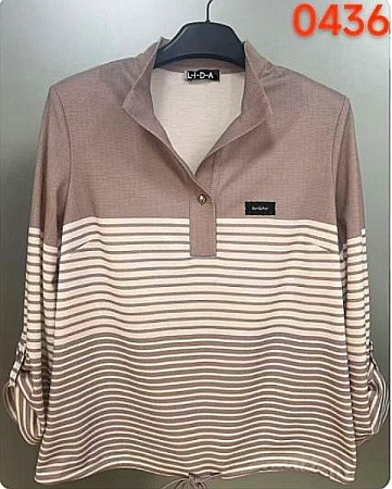 Свитер Lida 0436 brown - делук