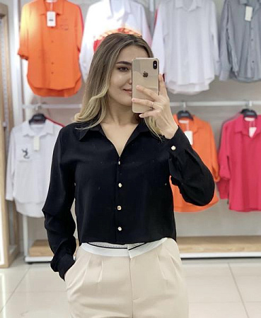 Рубашка Style Nadezhda SN355 black - делук