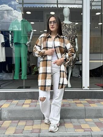 Рубашка Jjf 801 brown - делук
