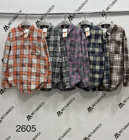 Рубашка Met&March 2605 navy - делук