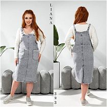 Сарафан Liana Denim 323 grey - делук