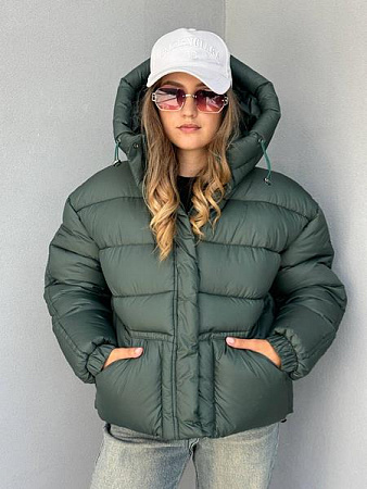 Пуховик Trend 2483 green - делук