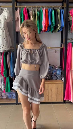 Костюм Arina 3075 grey - делук