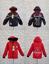 Куртка No Brand 58B13 black-red - делук