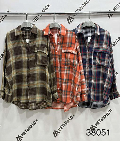 Рубашка Met&March 38051 navy - делук