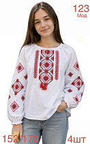 Вышиванка Надийка ND1555-123 white - делук