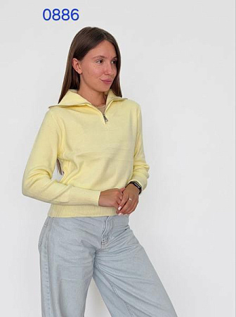 Свитер Fsn 0886 yellow - делук