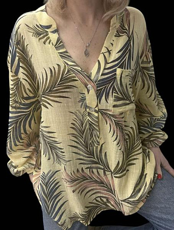 Блузка Levisha 26023 yellow - делук