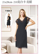 Ночнушка Brilliant Y604-1 black - делук