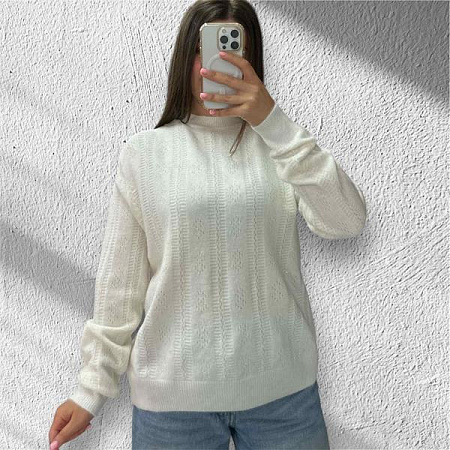 Свитер Elena&Vika 25516 white - делук