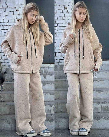 Костюм Спорт Karolina KR413 beige - делук