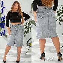 Юбка Beki 392 grey - делук