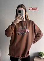 Свитер Fsn 7063 brown - делук