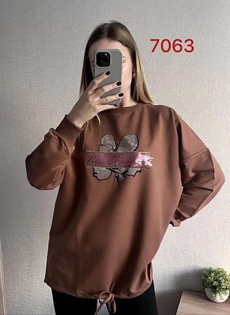 Свитер Fsn 7063 brown - делук