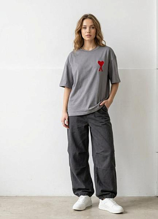 Футболка Lora LR1304 grey - делук