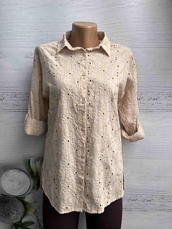 Рубашка New Season 8362 beige - делук