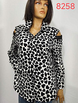 Свитер Lida 8258 white-black - делук