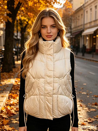 Жилетка Jacket M2601 beige - делук