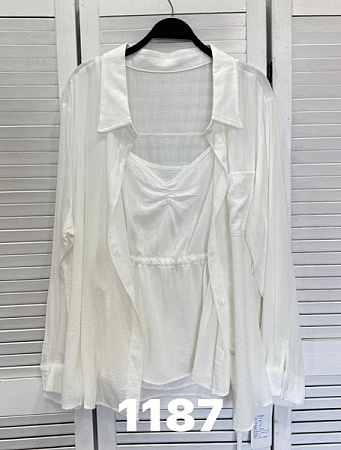 Рубашка Divo 1187 white - делук