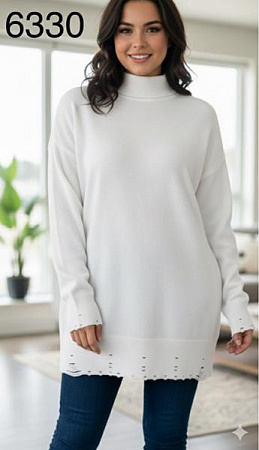 Свитер Met&March 6330 white - делук